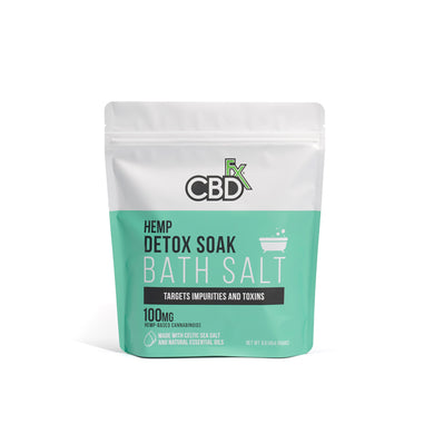 CBDfx -Tranquil & Detox CBD Bath Salts - 100mg CBD/package