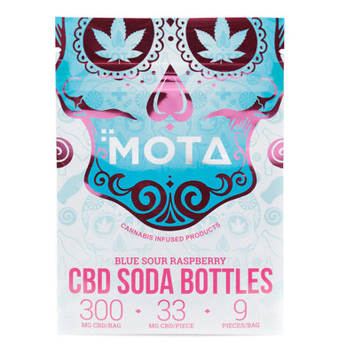 Mota - CBD Blue Raspberry Soda Bottles - Herba Relief