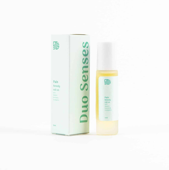 DUO SENSES Nurturing/Pain Relief Hemp Aromatherapy Roll-on with White Camphor and Eucalyptus