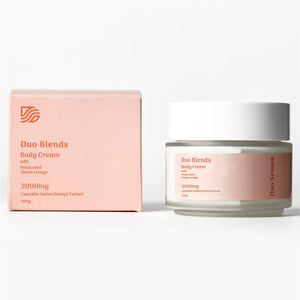 DUO SENSES Nourishing Hemp Body Cream for Dry Skin with Sweet Orange