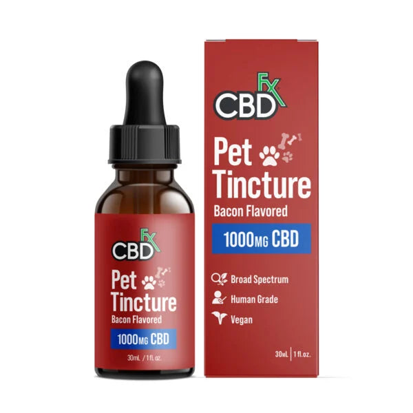 CBDfx - CBD Oil for Dogs – Bacon Flavored 1000mg