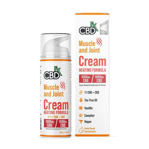 CBDfx - Muscle & Joint CBD Cream – 3000mg CBD (Heating Formula)