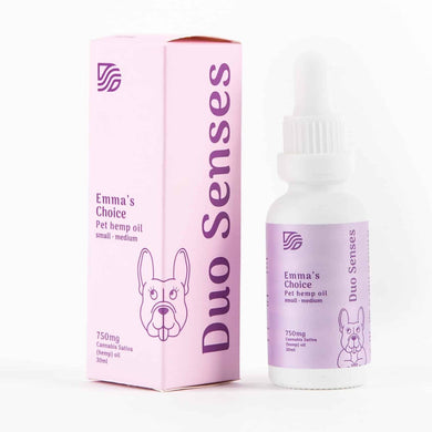 DUO SENSES Emma’s Choice – Hemp Oil for Small Pets, 750mg