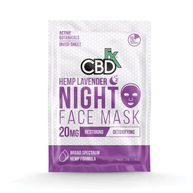 CBDfx - Lavender Face Mask (Night-time) - 20mg CBD