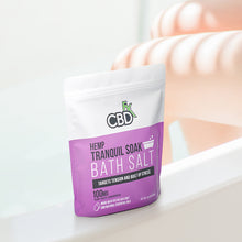 Load image into Gallery viewer, CBDfx -Tranquil &amp; Detox CBD Bath Salts - 100mg CBD/package