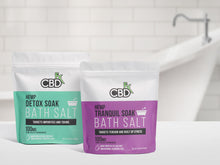 Load image into Gallery viewer, CBDfx -Tranquil &amp; Detox CBD Bath Salts - 100mg CBD/package