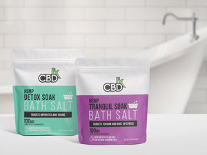 CBDfx -Tranquil & Detox CBD Bath Salts - 100mg CBD/package