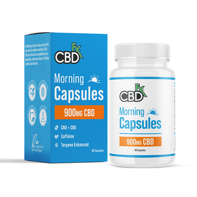 CBDfx - CBD + CBG Vegan Morning Capsules - 15mg CBD + 2.5mg CBG/Capsule