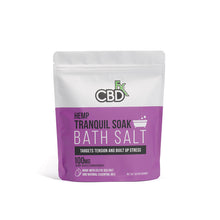 Load image into Gallery viewer, CBDfx -Tranquil &amp; Detox CBD Bath Salts - 100mg CBD/package