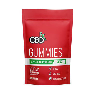 CBDfx - Apple Cider Vinegar Gummies (25mg CBD/Gummy, 8 Gummies/Pouch)