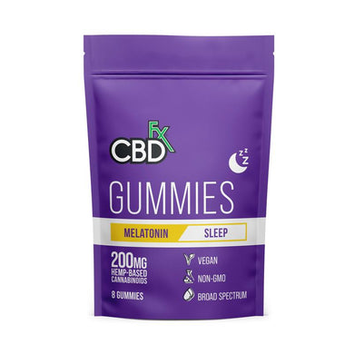 CBDfx - Melatonin Gummies (25mg CBD/Gummy, 8 Gummies/Pouch)