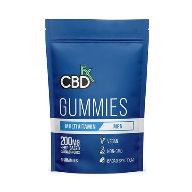 CBDfx - Men's Multivitamin Gummies (25mg CBD/Gummy, 8 Gummies/Pouch)