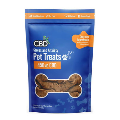 CBDFx - Stress & Anxiety Dog Treats - 15mg/Treat